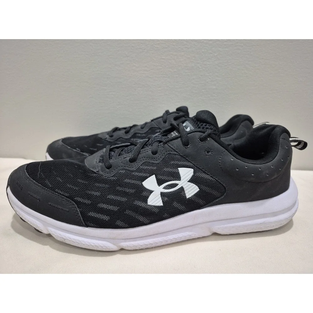 Under Armour Charged Assert 10 Black Men's Sz 14 Running Shoes 3026175-001